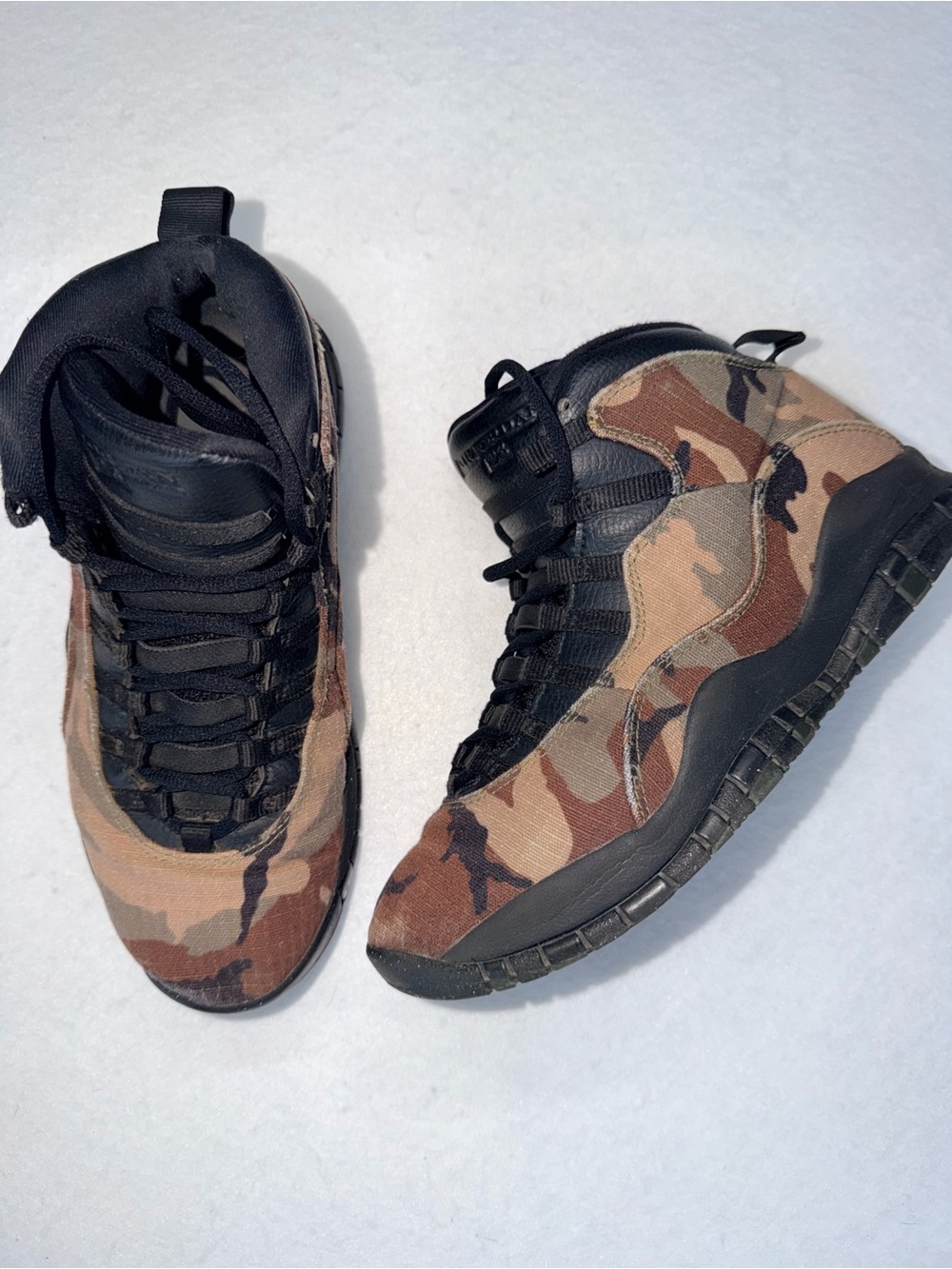 Air Jordan 10 retro Woodland Camo High-Top Sneaker